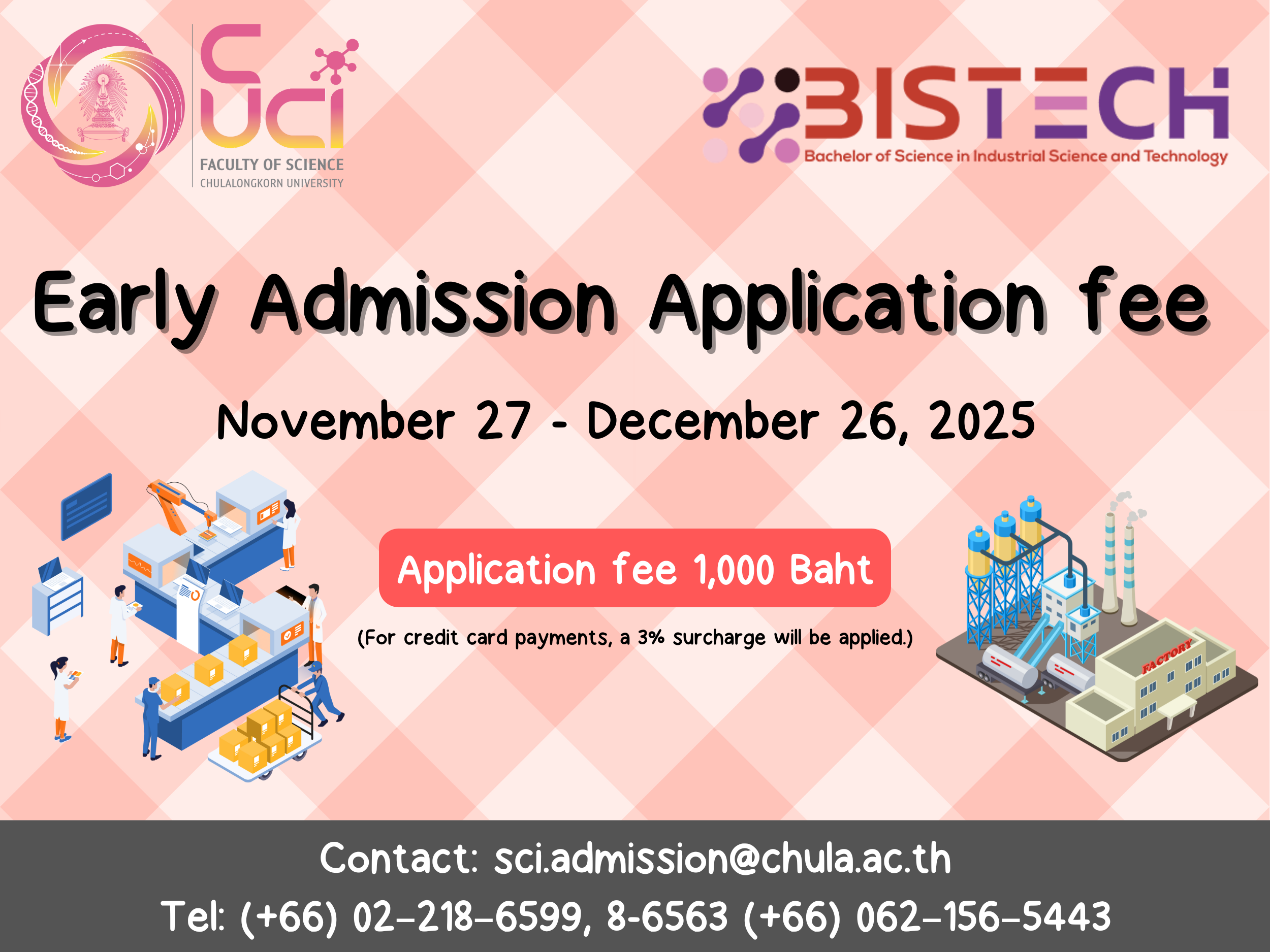 BISTech Application Fee Academic Year 2026 (Early Admission 2026)