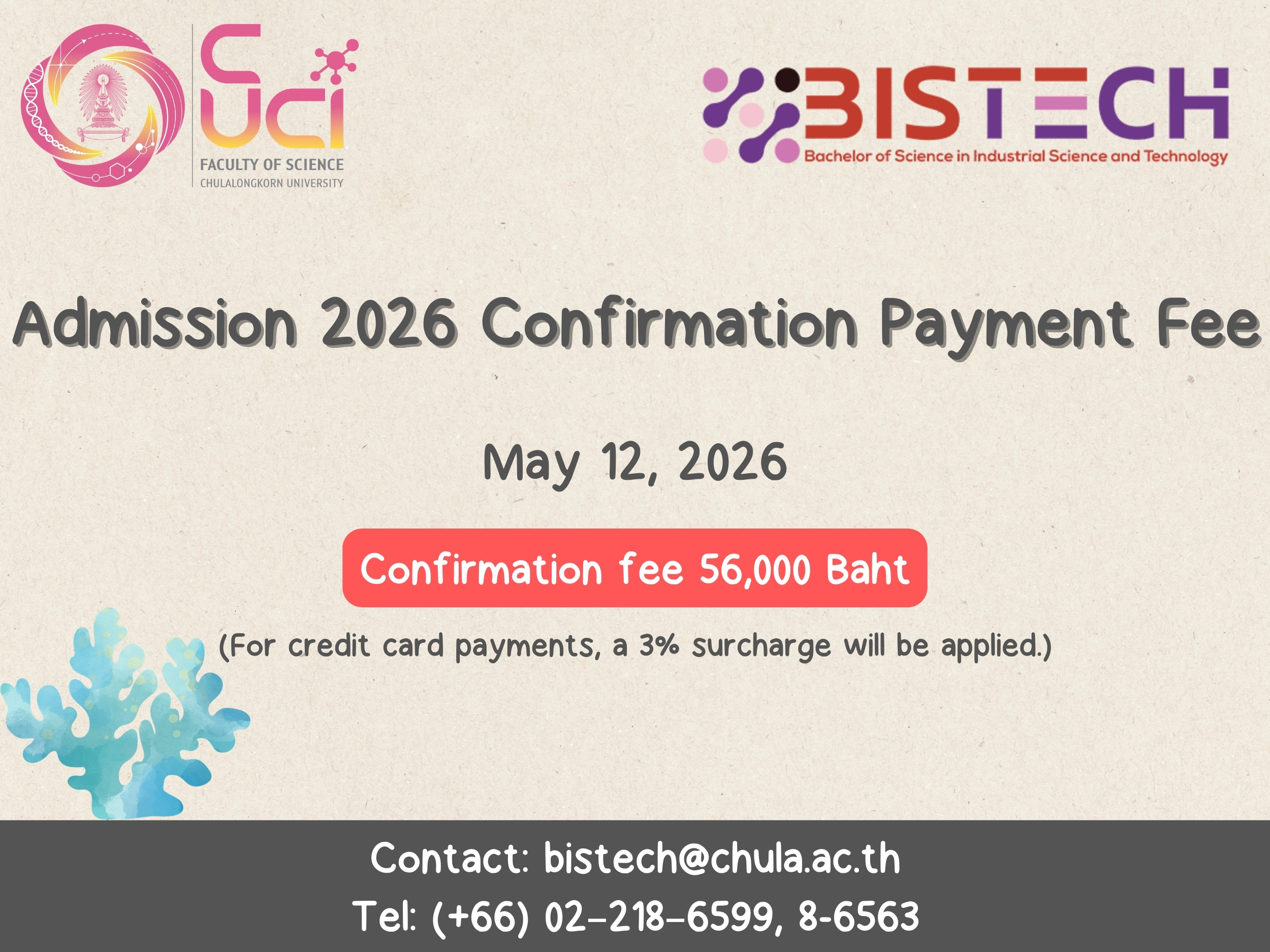 BISTech - Admission 2026 Confirmation Payment Fee