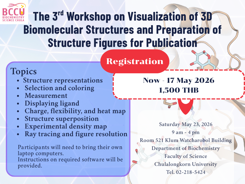 การเตรียมภาพโครงสร้างสารชีวโมเลกุลเพื่อการตีพิมพ์ ครั้งที่ 3