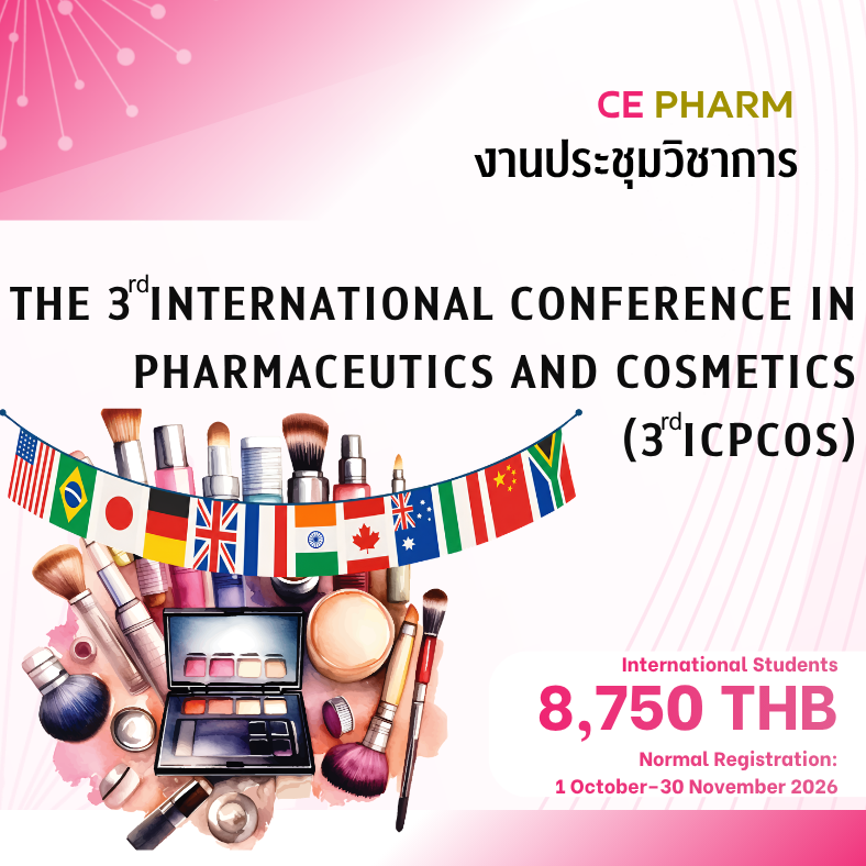 The 3rd International Conference in Pharmaceutics and Cosmetics (3rd ICPCos) 8–9 December 2026